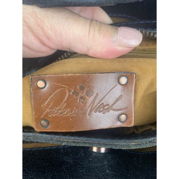 Patricia Nash Handbag Womens Medium Embossed Leather Shoulder Bag Purse - Picture 6 of 7